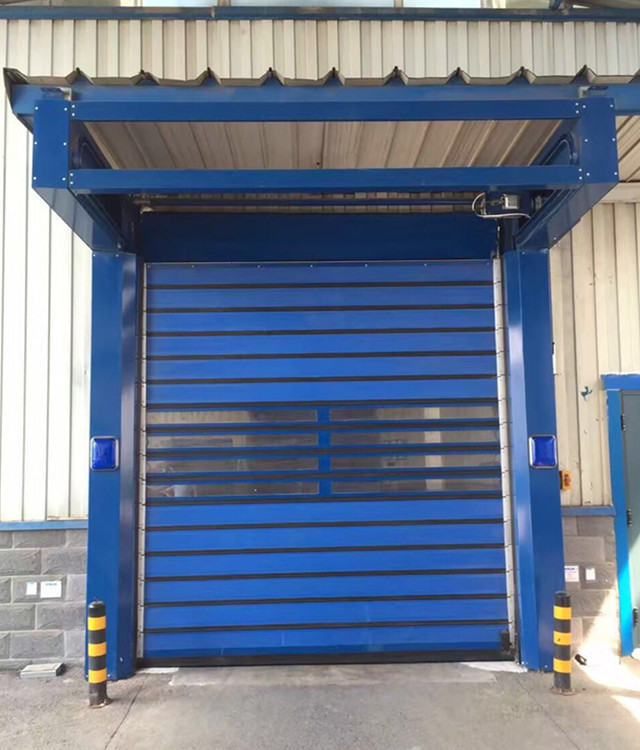 物流通道硬質(zhì)碳鋼快速卷簾門